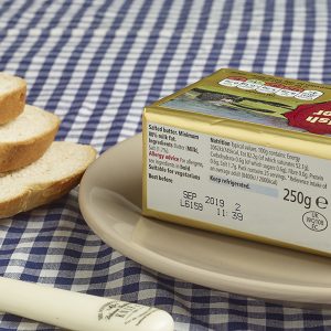 food coding, butter, packaging