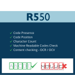 R-Series Code Inspection Vision System R550